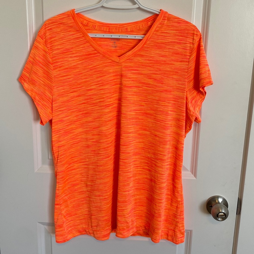 Cascade Sport Bright Orange Athletic Short Sleeve Tee